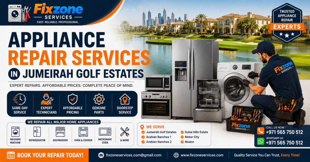 Appliance Repair Services in Jumeirah Golf Estates