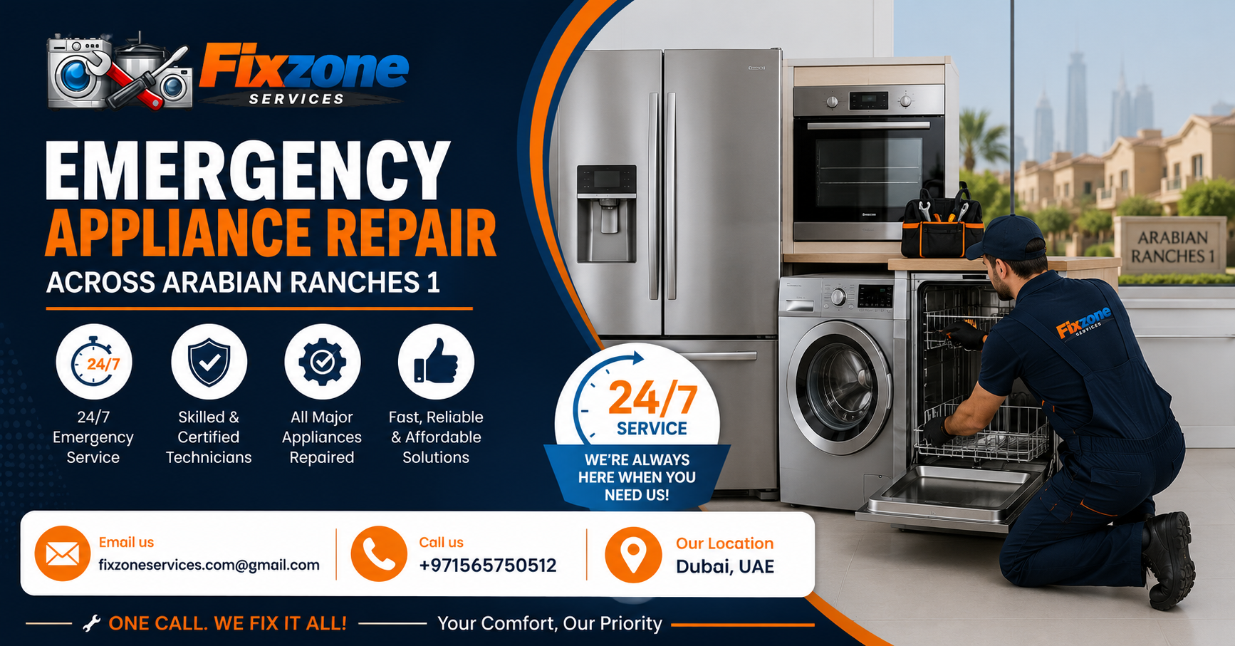 Emergency Appliance Repair Across Arabian Ranches 1