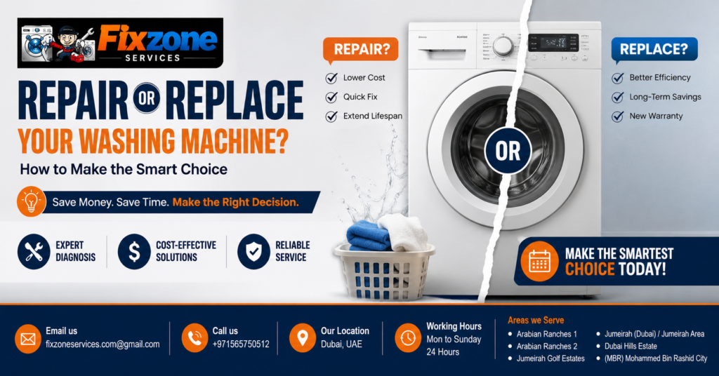 repair or replace your washing machine